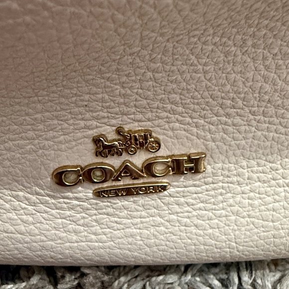 Coach Black Tan cream Leather Bag - Picture 6 of 13